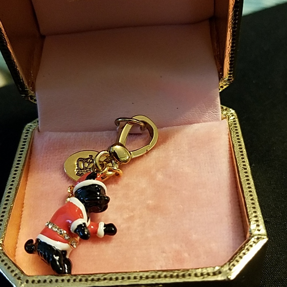 Juicy Couture Yorkie Santa Charm